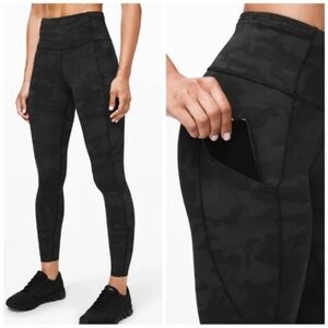 Lulu Lemon Fast and Free Camo Legging